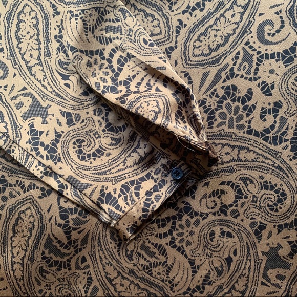 Vintage Ann Taylor Paisley Print Blouse - Picture 2 of 4